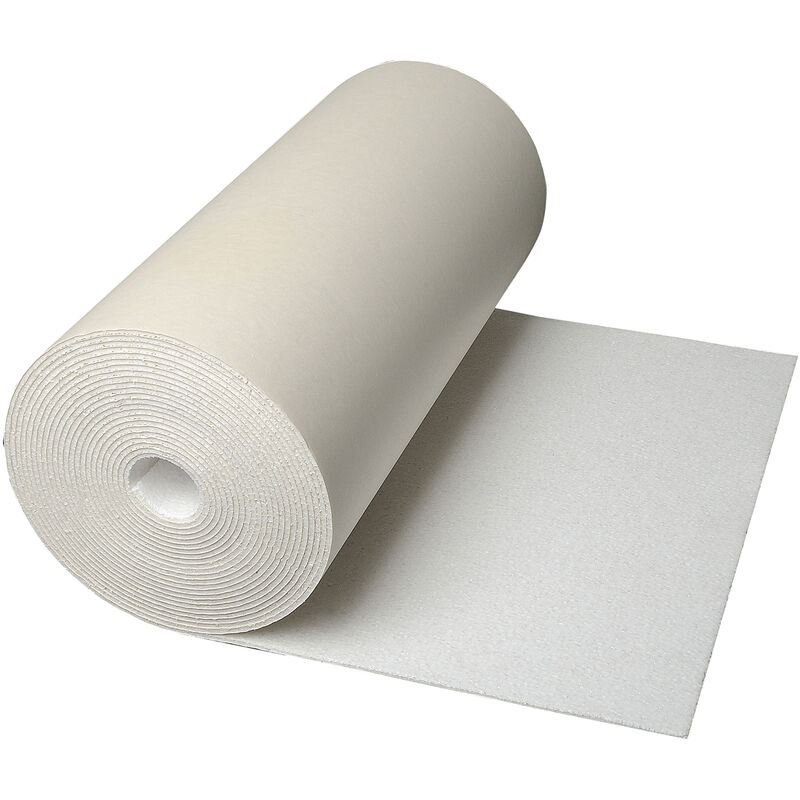 Isolant sous papier peint cartonné - polystyrène - 7,5 m x 0,5 m x 4 mm - 11 rouleaux ( 41,25 m2) - Beige - Climapor