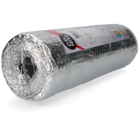 Isolant thermique a bulle double couche aluminium radiateur reflecteur  1.22x10m