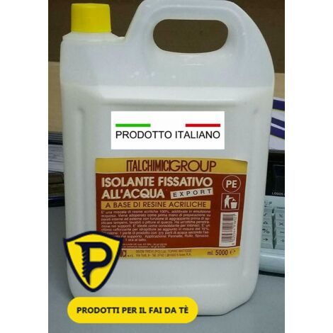Isolante fissativo all'acqua export base di resine acriliche ITALCHIMICI - da 5 Lt