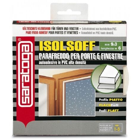 Isolante termico autoadesivo marrone in pvc per porte e finestre Saratoga