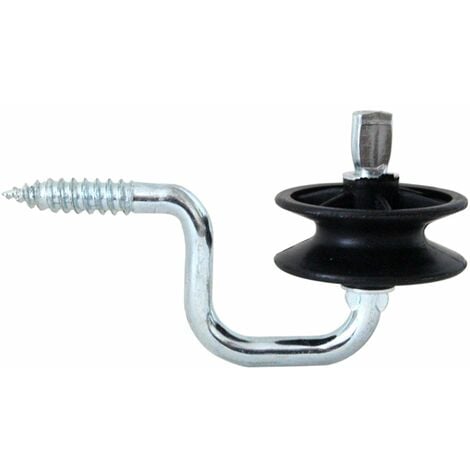 Isolateur d'angle pour corde et fil avec roue pivotante et vis en bois paquet de 10 pièces