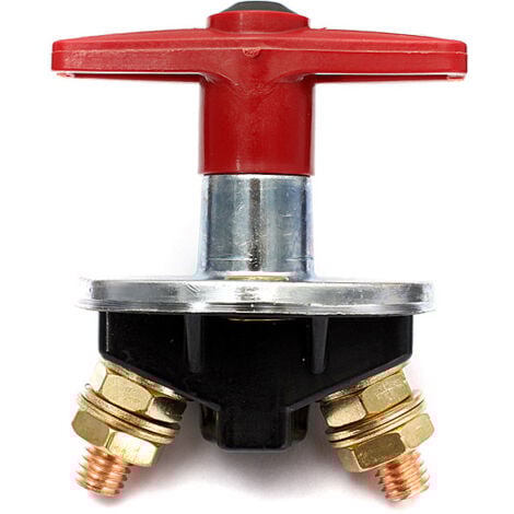 Isolateur de Batterie à Clé Fixe de 200 Amp Interrupteur D'Arrêt Coupé Interrupteur électrique 12V / 24V Commutateur électrique Robuste