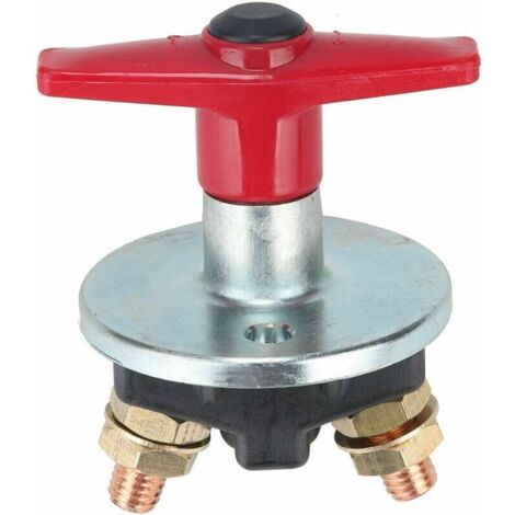 Isolateur de Batterie à Clé Fixe de 200 Amp Interrupteur D'Arrêt Coupé Interrupteur électrique 12V / 24V Commutateur électrique Robuste