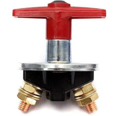 Isolateur de Batterie à Clé Fixe de 200 Amp Interrupteur D'Arrêt Coupé Interrupteur électrique 12V / 24V Commutateur électrique Robuste