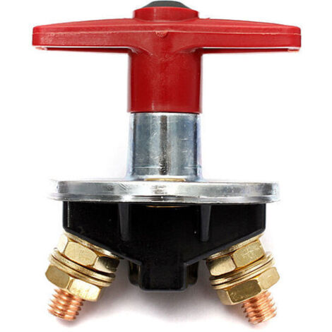 Isolateur de Batterie à Clé Fixe de 200 Amp Interrupteur D'Arrêt Coupé Interrupteur électrique 12V / 24V Commutateur électrique Robuste,de DEBUNS