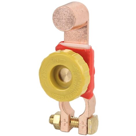 Isolateur de Déconnexion de Batterie, Interrupteur de Déconnexion de Batterie Coupure D'alimentation Connecteur de Borne de Batterie Positive pour Voiture RV ATV