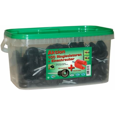 Isolateurs annulaires à vis - 28 x 20 x 19 - boîte de 100 pièces AKO