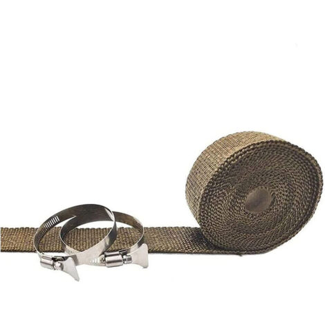 Isolation de Tuyau, Enveloppe de Tuyau Ignifuge Amovible Anti-brûlure, Diamètre Réglable, Enveloppe de Tuyau de Poêle Résistante à la Chaleur et aux Intempéries avec 2 Pinces