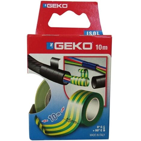 ISOLATION ELECTRIQUE JAUNE VERT 10MX15MM