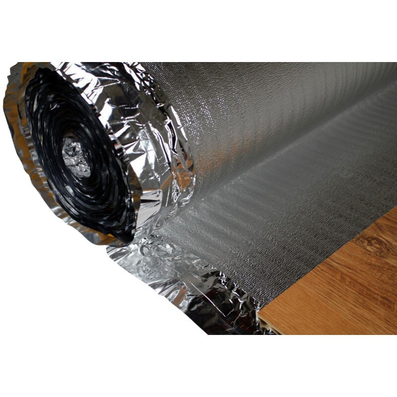 Isolation contre les bruits d'impact le chauffage par le sol Silver Plus: 75 mètre carré, 3 mm