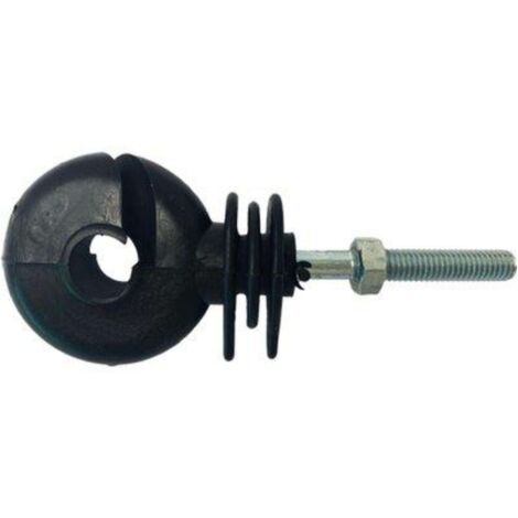 ISOLATORE ELETTRORECINZIONE OCCHIOLO VITE FERRO - X FILO + CORDA - 50 pezzi