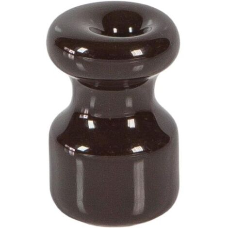 Isolatore in ceramica marrone diametro 16mm altezza 25mm fanton 84030bw