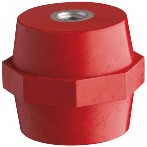 Isolatore in Ottone Vemer H35 M6 colore Rosso SA524600