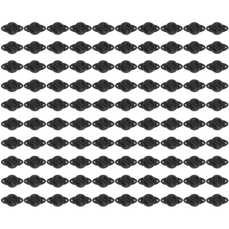 Isolatori emisferici, isolanti in rotolo di plastica per pali di legno per recinzioni elettriche (100 pezzi).