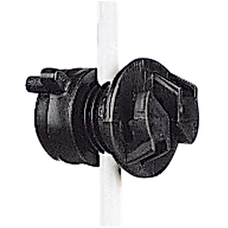 Isolatori per picchetti tondi 6/14mm per filo e corda 10 o 20 pezzi: nero diametro 4-10 mm 20 pezzi