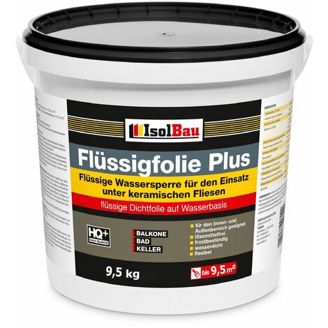 Isolbau Flüssigfolie PLUS 9,5 kg Dichtfolie Innenbereich Außenbereich MarkenWare