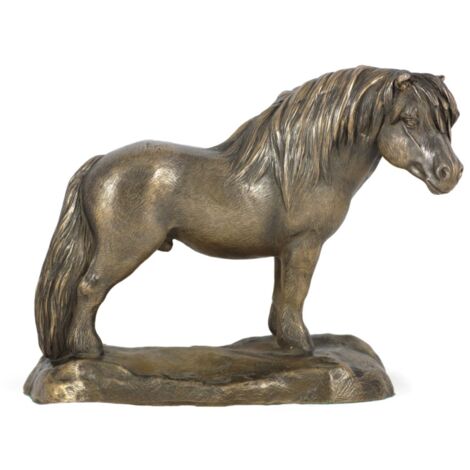 Isole Shetland - statuetta con cavallo, sagoma di cavallo su legno, prestigioso premio al concorso del marchio Art-Dog