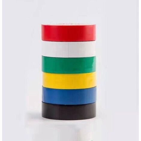 Isolierband, 10 Rollen, 3 mm x 66 m, Schwarz