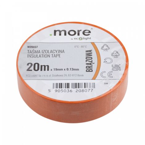 Isolierband 19mm x 0,13mm BRAUN 20m