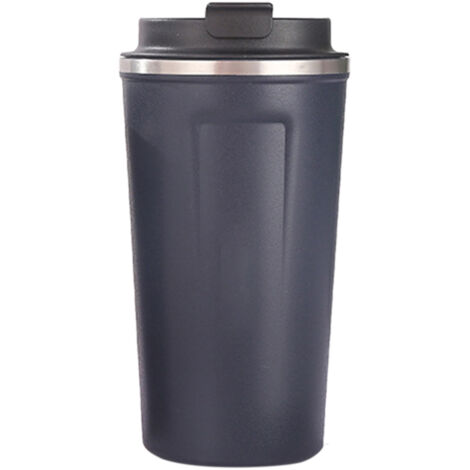 Isolierbecher aus Edelstahl 304, großes Fassungsvermögen von 510 ml, sicherer Deckel, tragbares Design fürs Büro, Blau