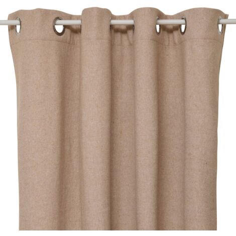 Isolierender Vorhang Kys beige Leinen 140x260cm - Atmosphera créateur d'intérieur