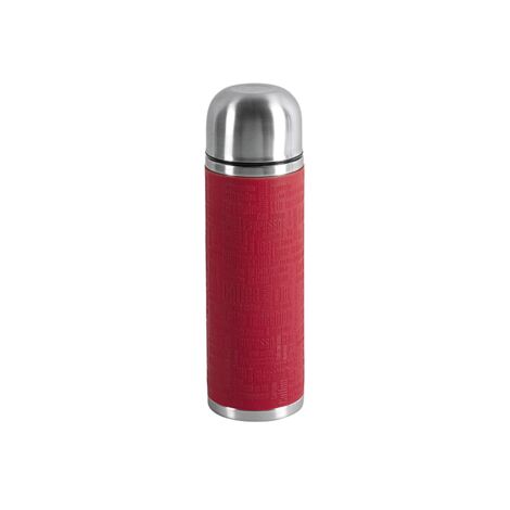 Isolierflasche 1 l Manschette rot