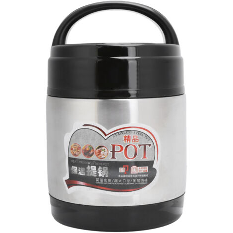 Isolierte 3-stöckige Lunchbox, 1400 ml Fassungsvermögen, aus Edelstahl mit Deckel, für Schüler und Erwachsene