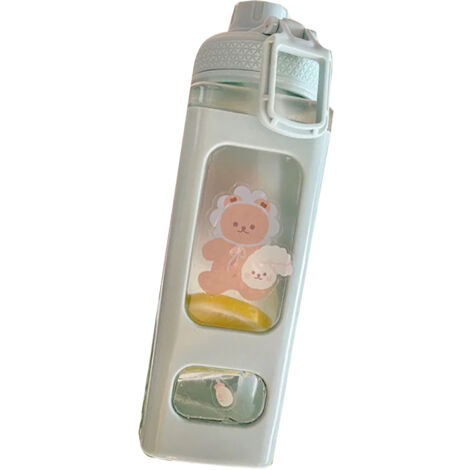 Isolierte 700-ml-Trinkflasche mit großem Fassungsvermögen, Strohhalm, auslaufsicher und mit ansprechendem Design – ideal für Sport, Schule oder Freizeit.