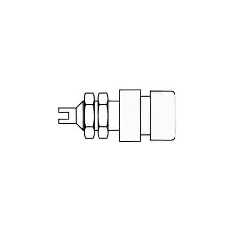 Isolierte Buchse 4mm / weiß (bil 20)