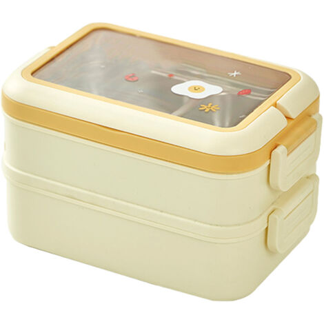 Isolierte Edelstahl-Lunchbox mit Fächern für Kinder, trendiges und sicheres Design, ideal für Schulkinder.