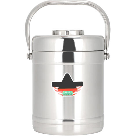Isolierte Lunchbox aus Edelstahl, 1,8 l, doppelwandig, rechteckig, für warme Speisen