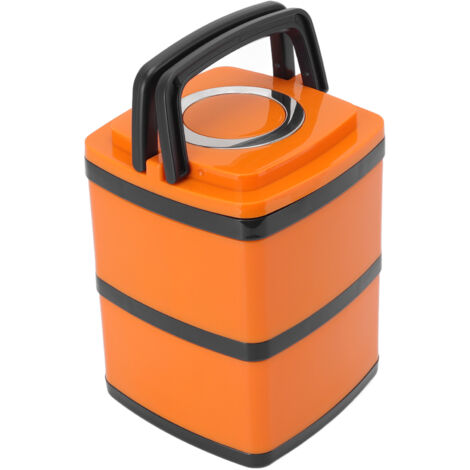 Isolierte Lunchbox aus Edelstahl 304, auslaufsicher und stapelbar, doppelwandig, 1,5 Liter Fassungsvermögen, für Schüler und Büroangestellte.