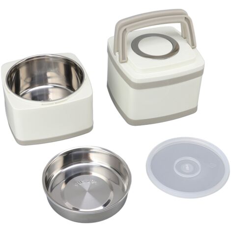 Isolierte Lunchbox aus Edelstahl 304, großes Fassungsvermögen 1,8 l, doppelwandig und auslaufsicher für warme und kalte Speisen.
