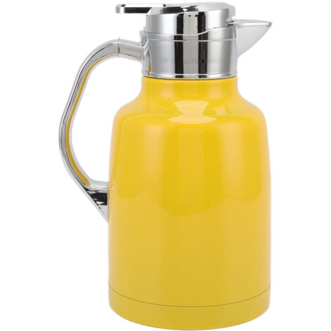 Isolierte Teekanne aus Edelstahl 304 für Café, Hotel, Restaurant, gelbe Willkommenskanne