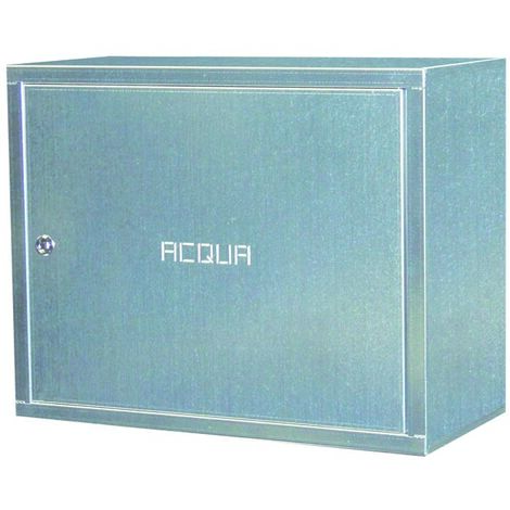 Isolierte Wasserbehälterbox aus Edelstahl, H40 x B50 x T24 cm - Idrhaus
