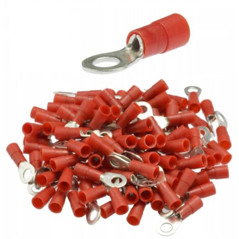 Isolierter Ringkabelschuh 1/6 rot (100 Stk.)