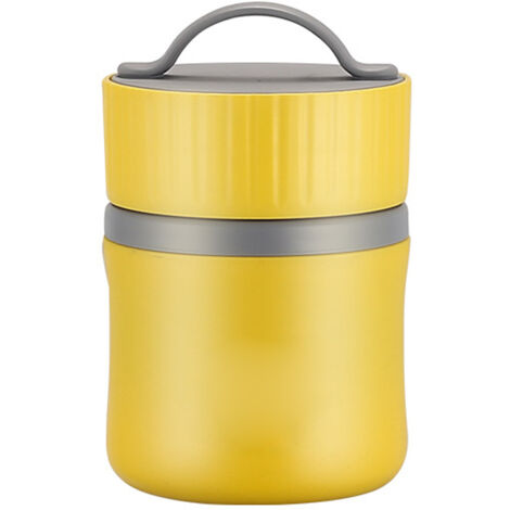 Isolierter Suppenbecher aus Edelstahl 304 für Frühstück und Mittagessen, 480 ml, ideal für Porridge, Milch und Fertiggerichte.