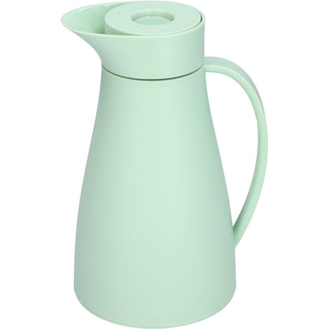Isolierter Wasserkocher (1000 ml) mit Glasauskleidung und Deckel, doppelwandiger Kanne für Kaffee, Tee und andere Getränke