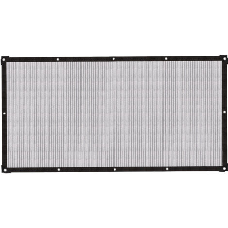 Isoliertes Aluminium-Sonnensegel, 1 x 2 m, 400 g, silber