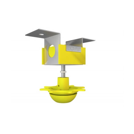 Isover – Suspentes Intégra 2 Phonic pour isolation acoustique plafond – Réglables et sécables – Compatibles bois et béton – Pack de 25 unités