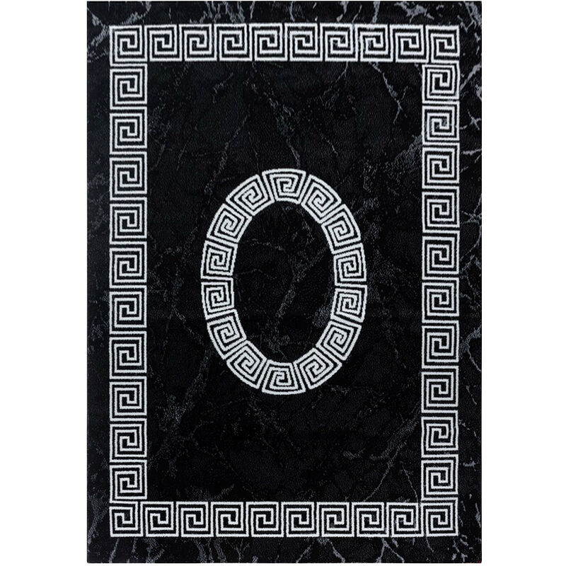 ISPA - Tapis Baroque (Noir - 200x290cm)