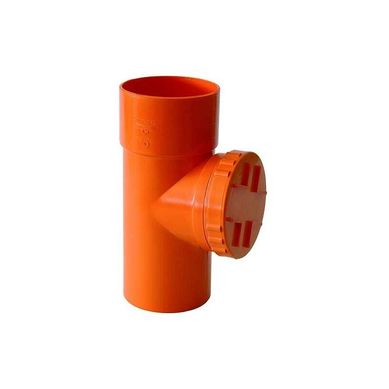 Ispezione lineare in pvc : Colore - Arancio, Diametro - 200 (con tappo Ø200)