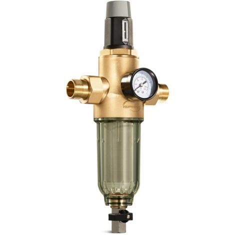 iSpring WSP50PRG Préfiltre à Sédiments 50 Microns avec Régulateur de Pression, Réutilisable