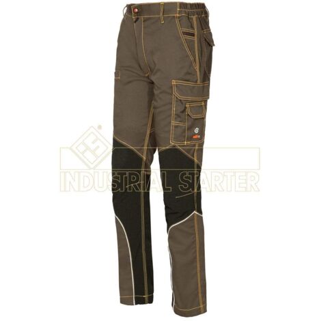 Issaline 8830B-200 Pantalón de trabajo elástico extremo barro L