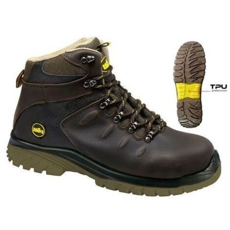 Issaline Calzature Da Lavoro Alte 39 Falcon Marrone Scuro