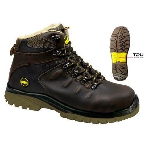 Issaline Calzature Da Lavoro Alte 40 Falcon Marrone Scuro