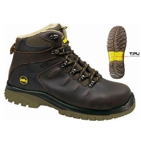 Issaline Calzature Da Lavoro Alte 41 Falcon Marrone Scuro