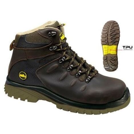 Issaline Calzature Da Lavoro Alte 43 Falcon Marrone Scuro