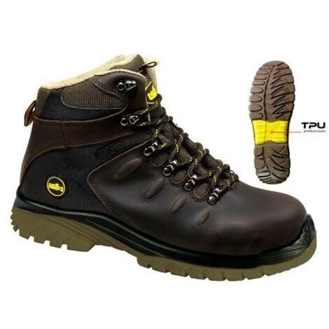 Issaline Calzature Da Lavoro Alte 44 Falcon Marrone Scuro