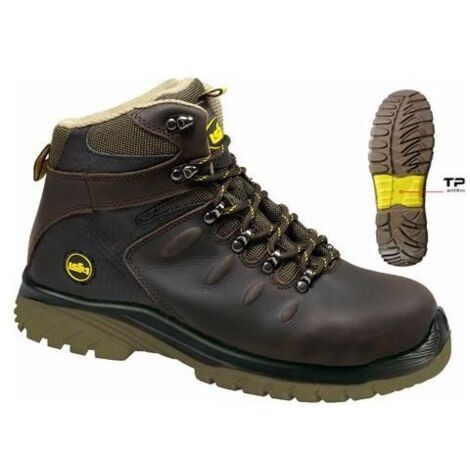 Issaline Calzature Da Lavoro Alte 46 Falcon Marrone Scuro